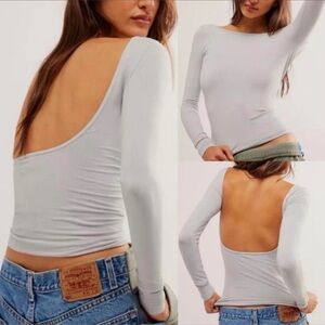 Intimately Free People Seamless Open Back long sleeve